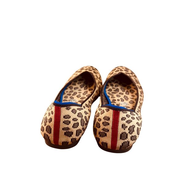 Rothy’s Leopard Cheetah Women's Size 8  Animal Print Round Toe Flats - Picture 5 of 13